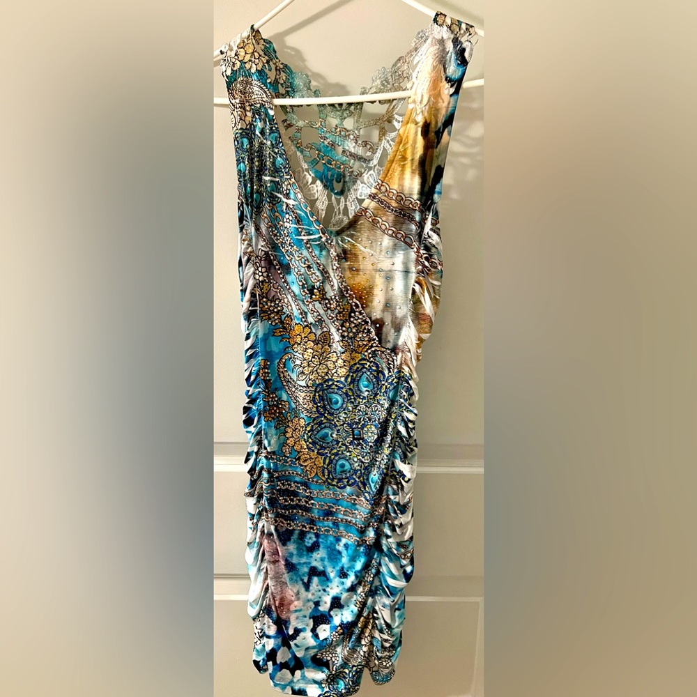 S-12 Mutil-colored Club/ Party Dress. Size L/XL